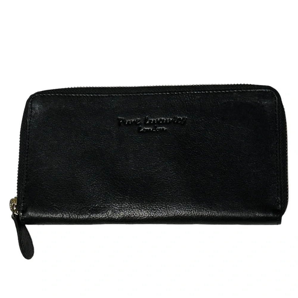 Pure Luxuries London Black Zip-around Wallet